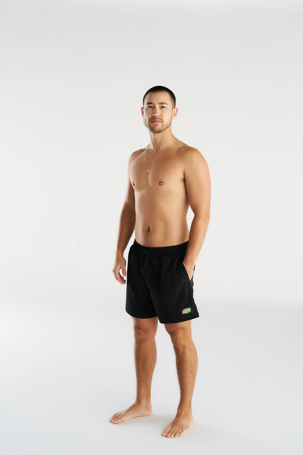 Non-Metal Black Men's Shorts