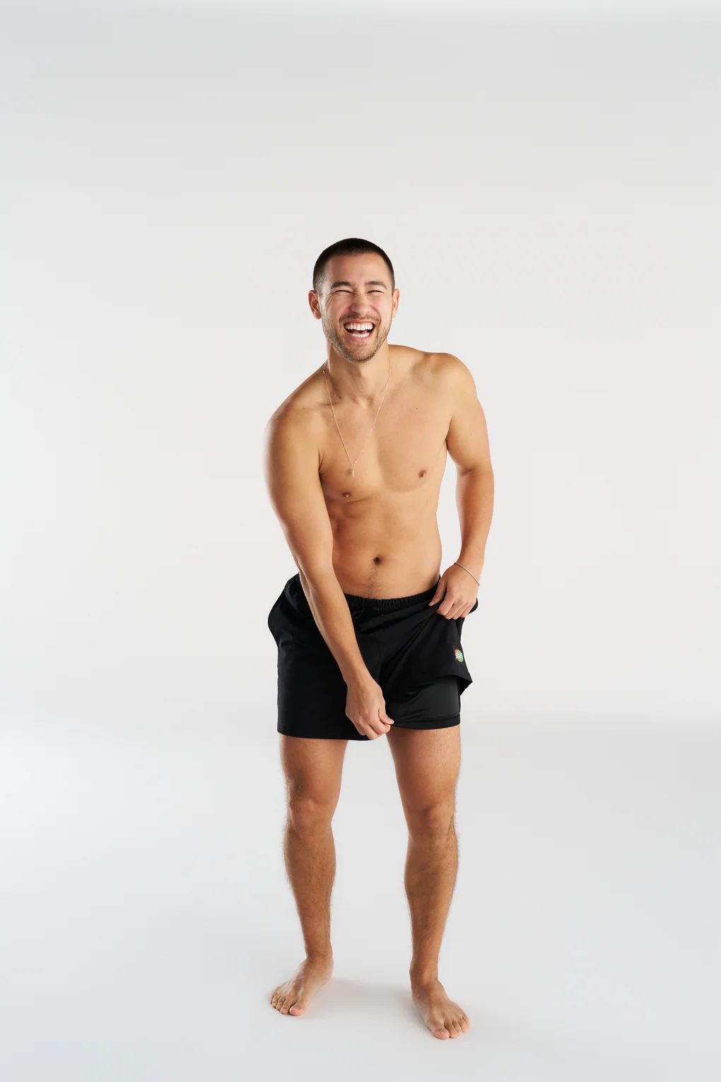 Non-Metal Black Men's Shorts
