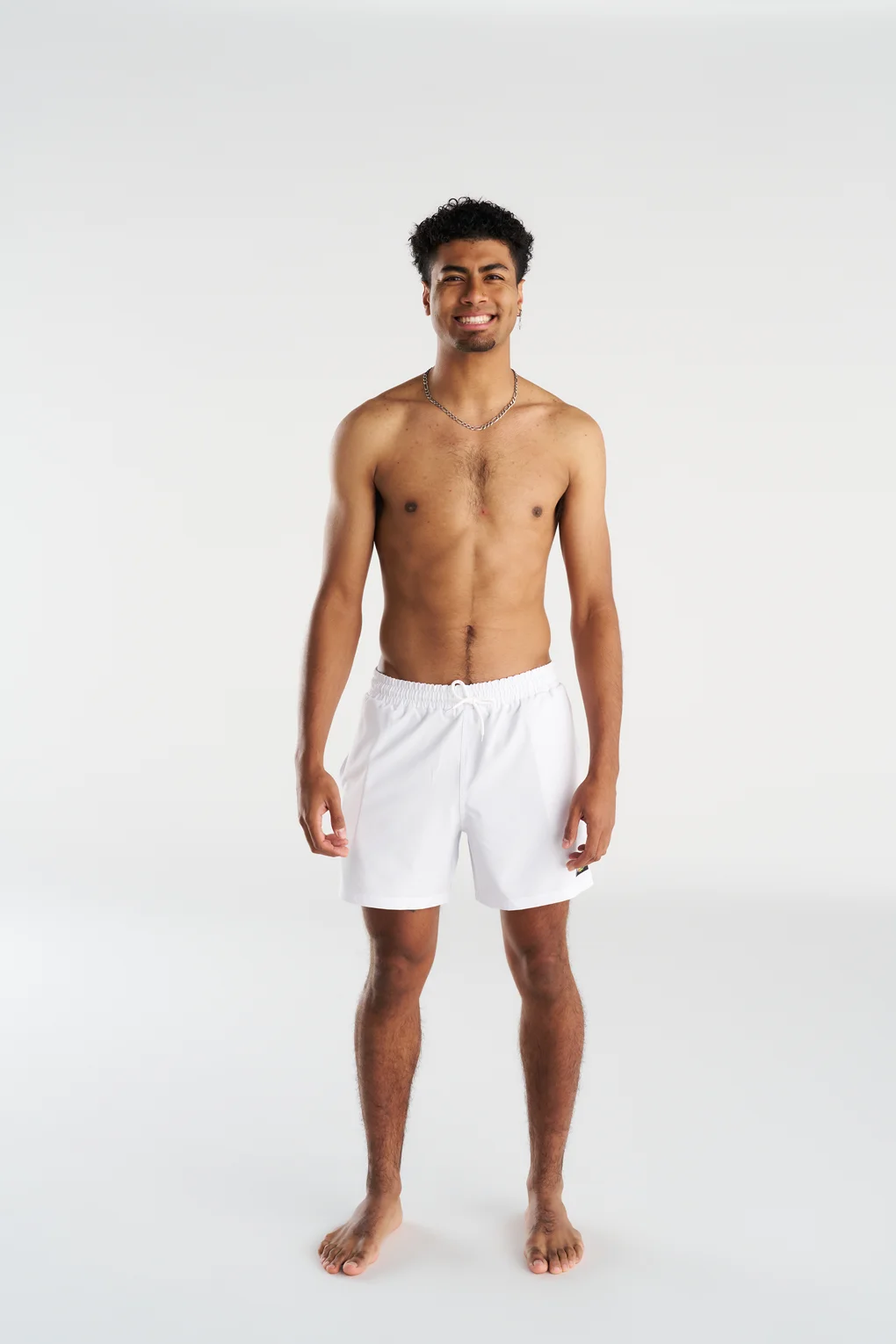Non-Metal White Men's Shorts