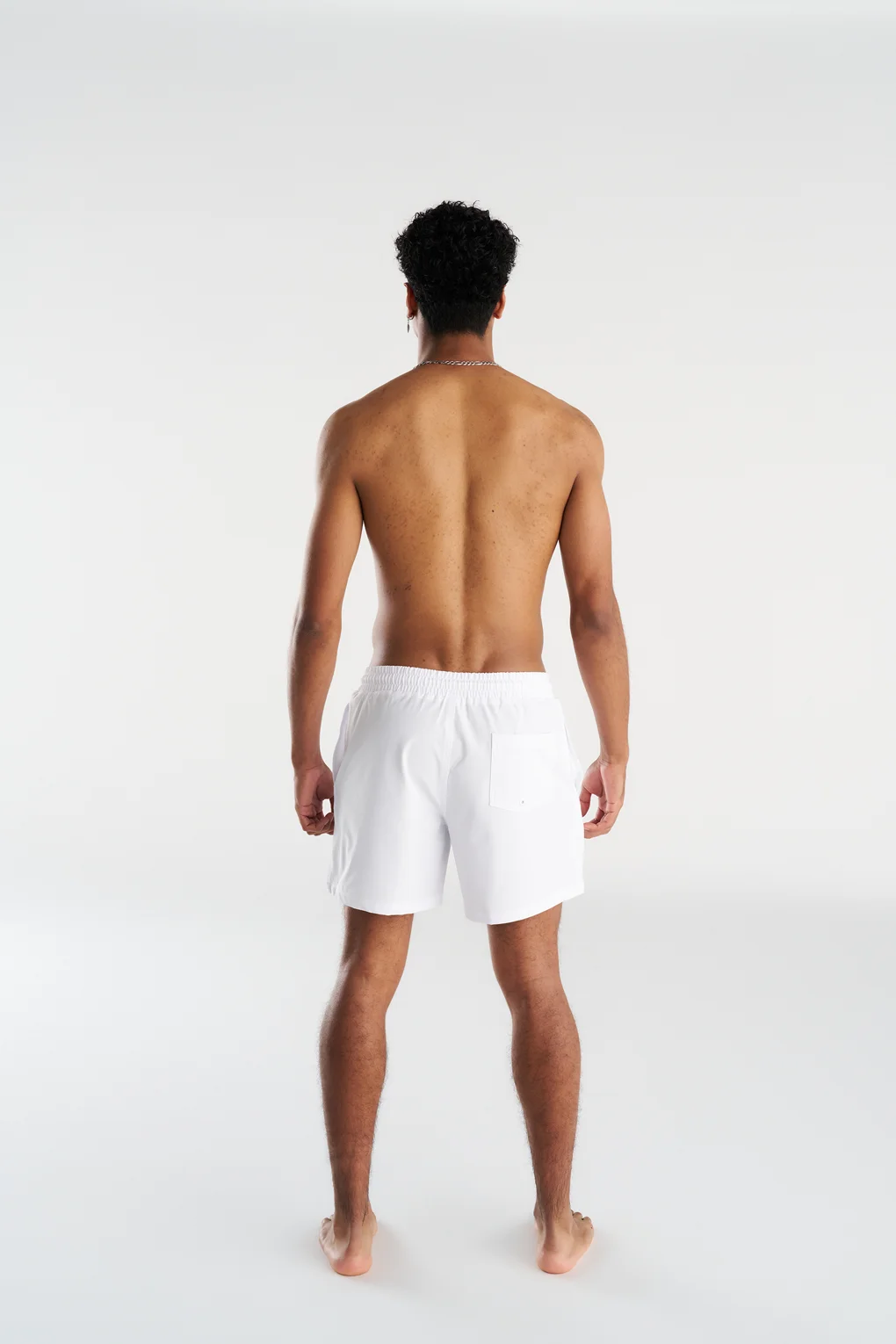 Non-Metal White Men's Shorts