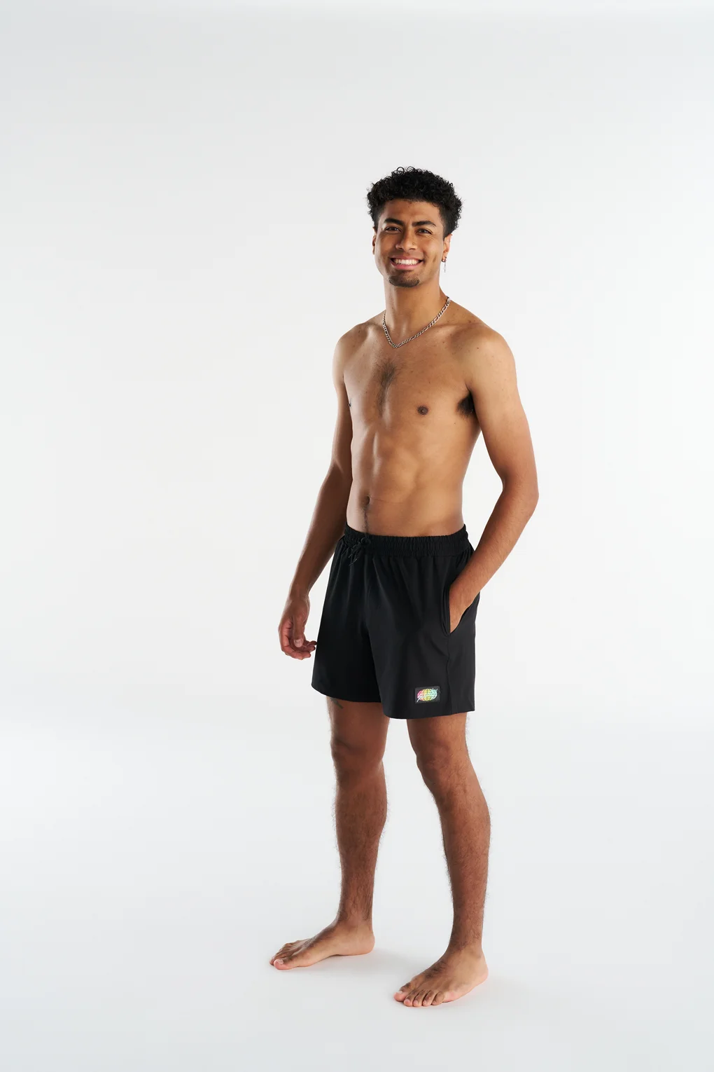 Non-Metal Black Men's Shorts