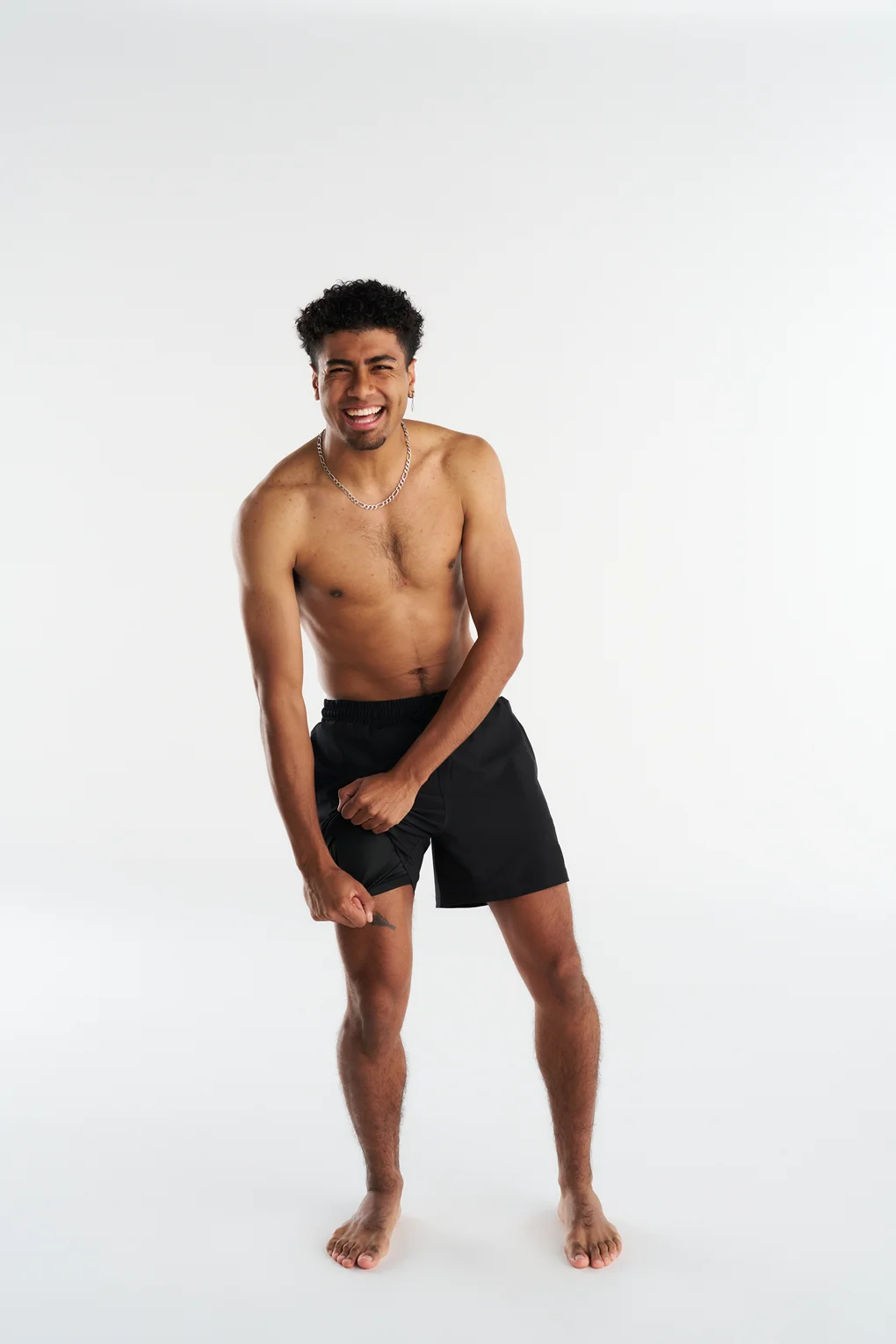 Non-Metal Black Men's Shorts