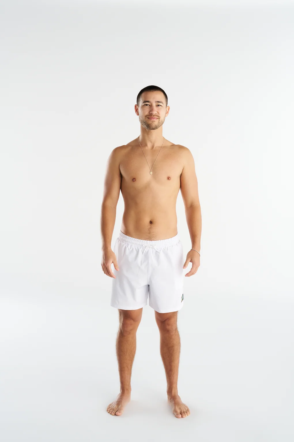 Non-Metal White Men's Shorts