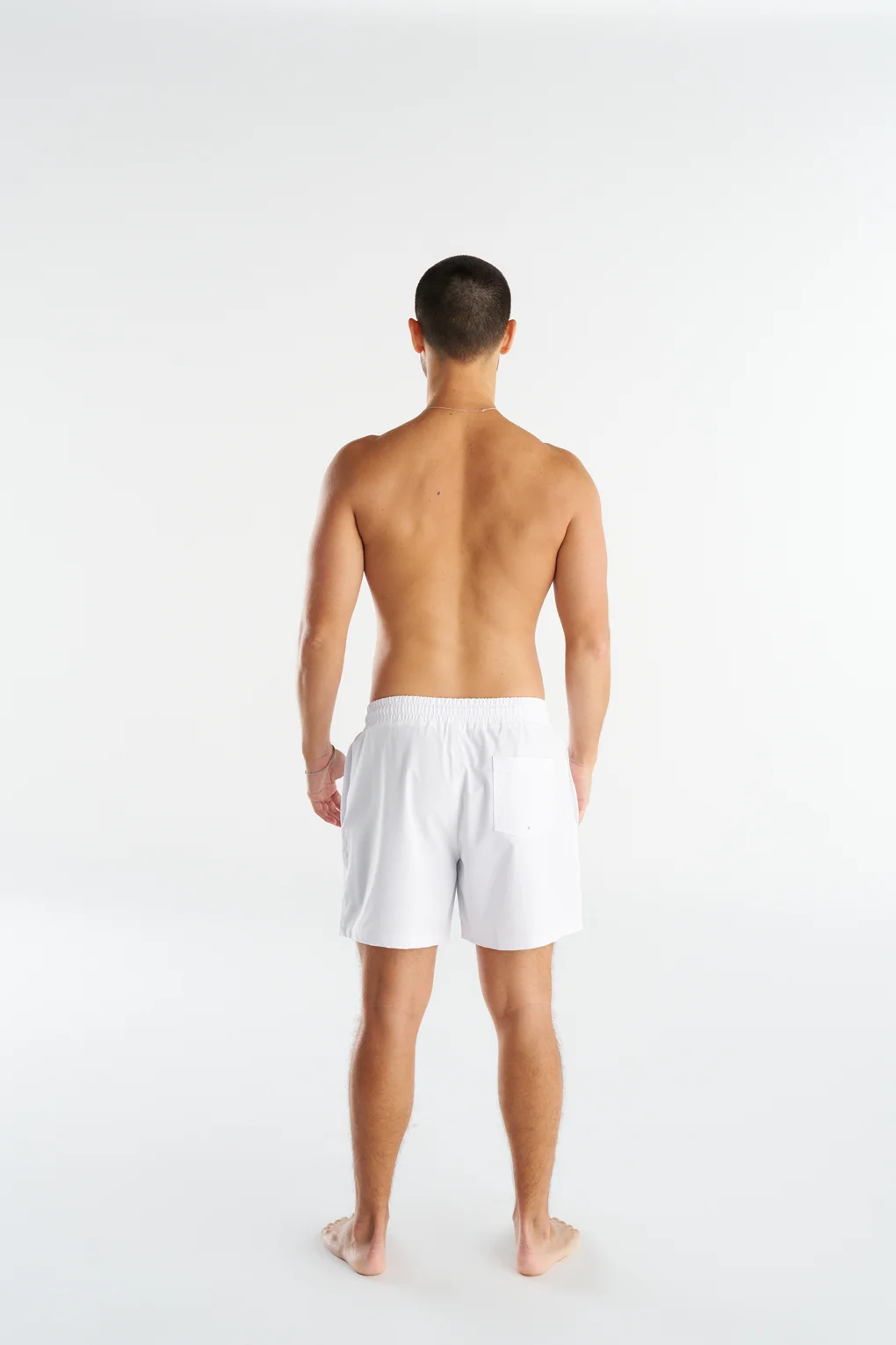 Non-Metal White Men's Shorts