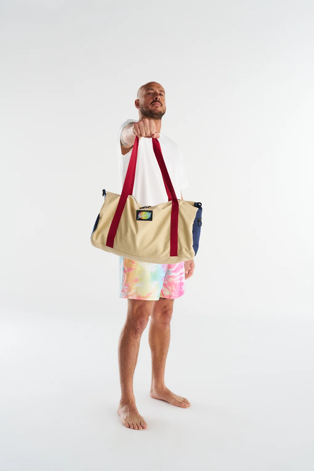 Color Block Duffel Bags