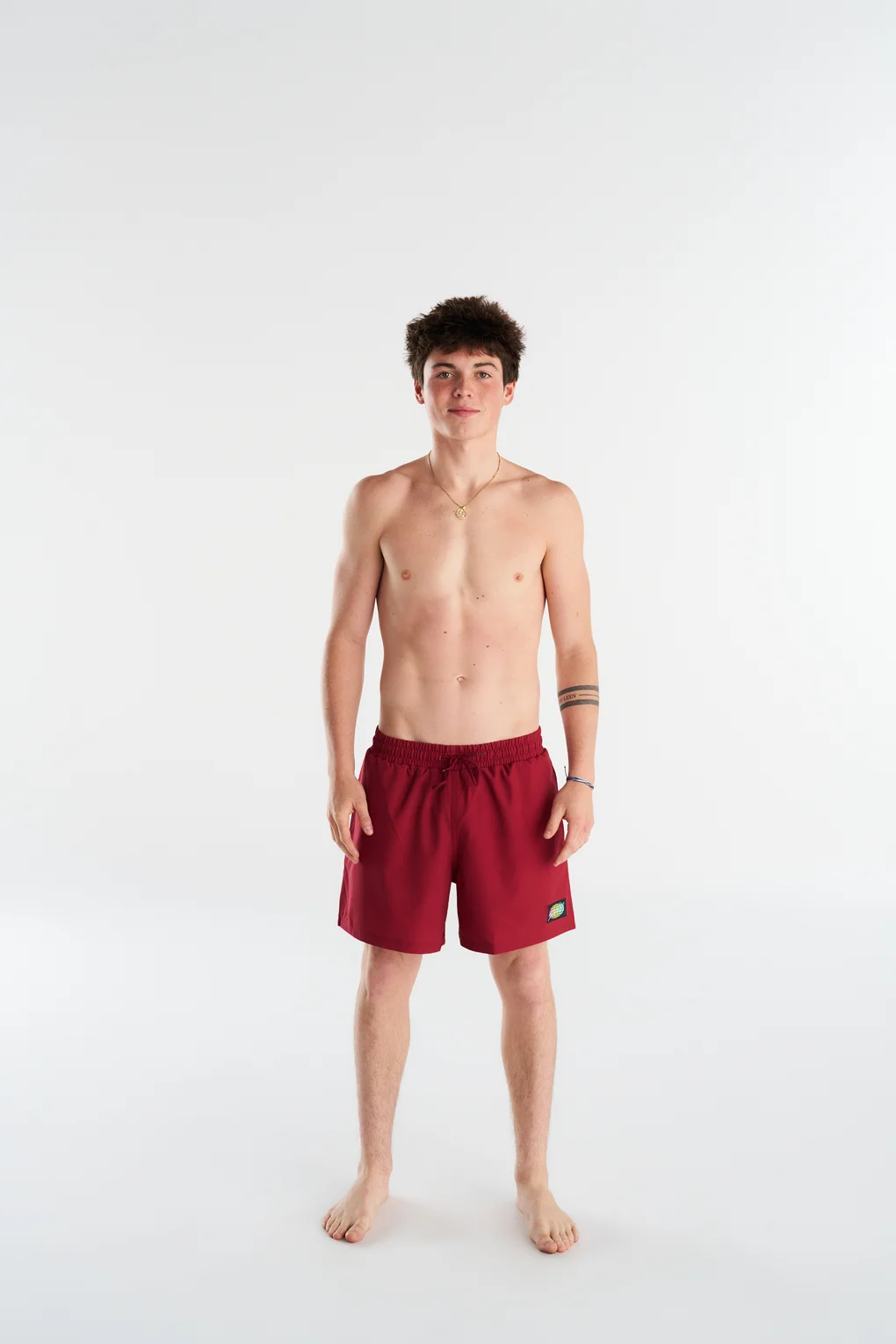 Non-Metal Maroon Men's Shorts