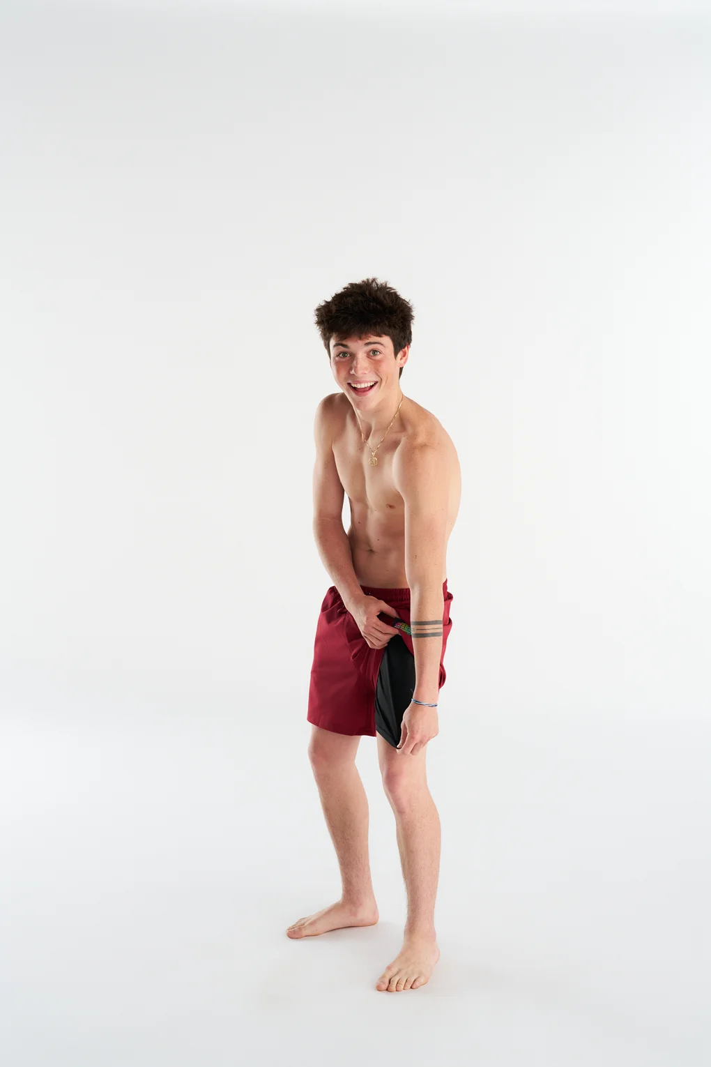 Non-Metal Maroon Men's Shorts