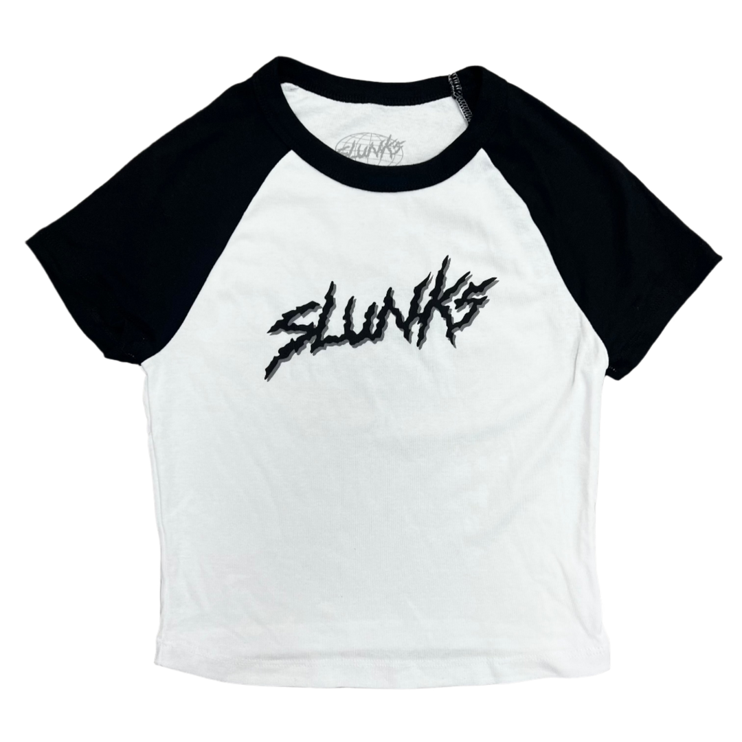 Slunks Raglan Baby Tee - Black