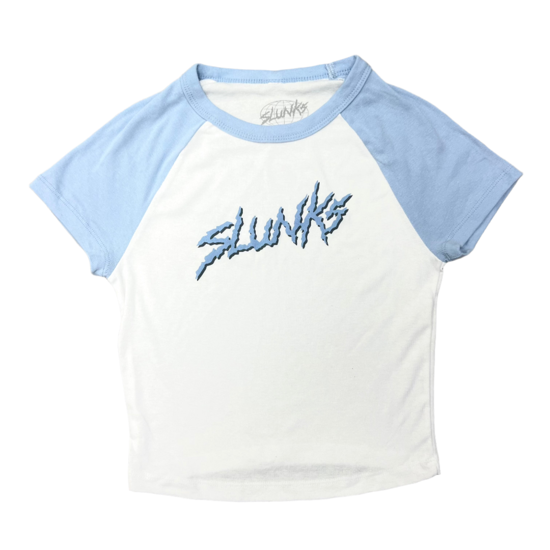 Slunks Raglan Baby Tee - Blue