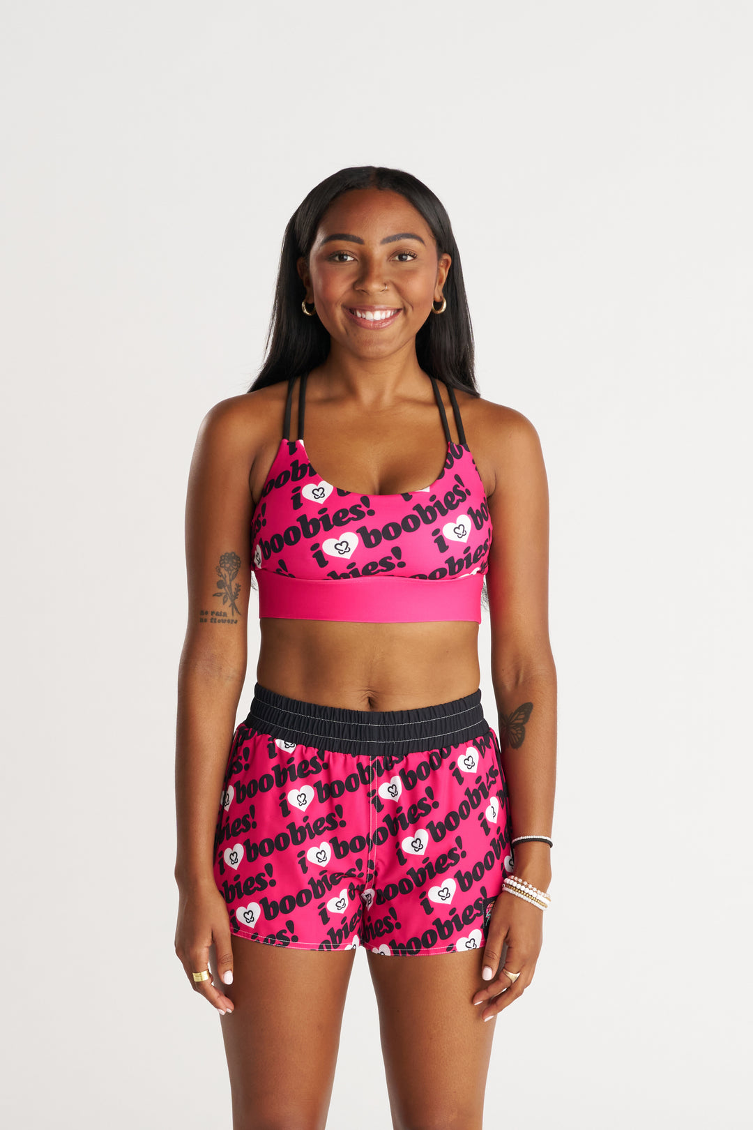 Keep a Breast (Pink) High Impact Sports Bra