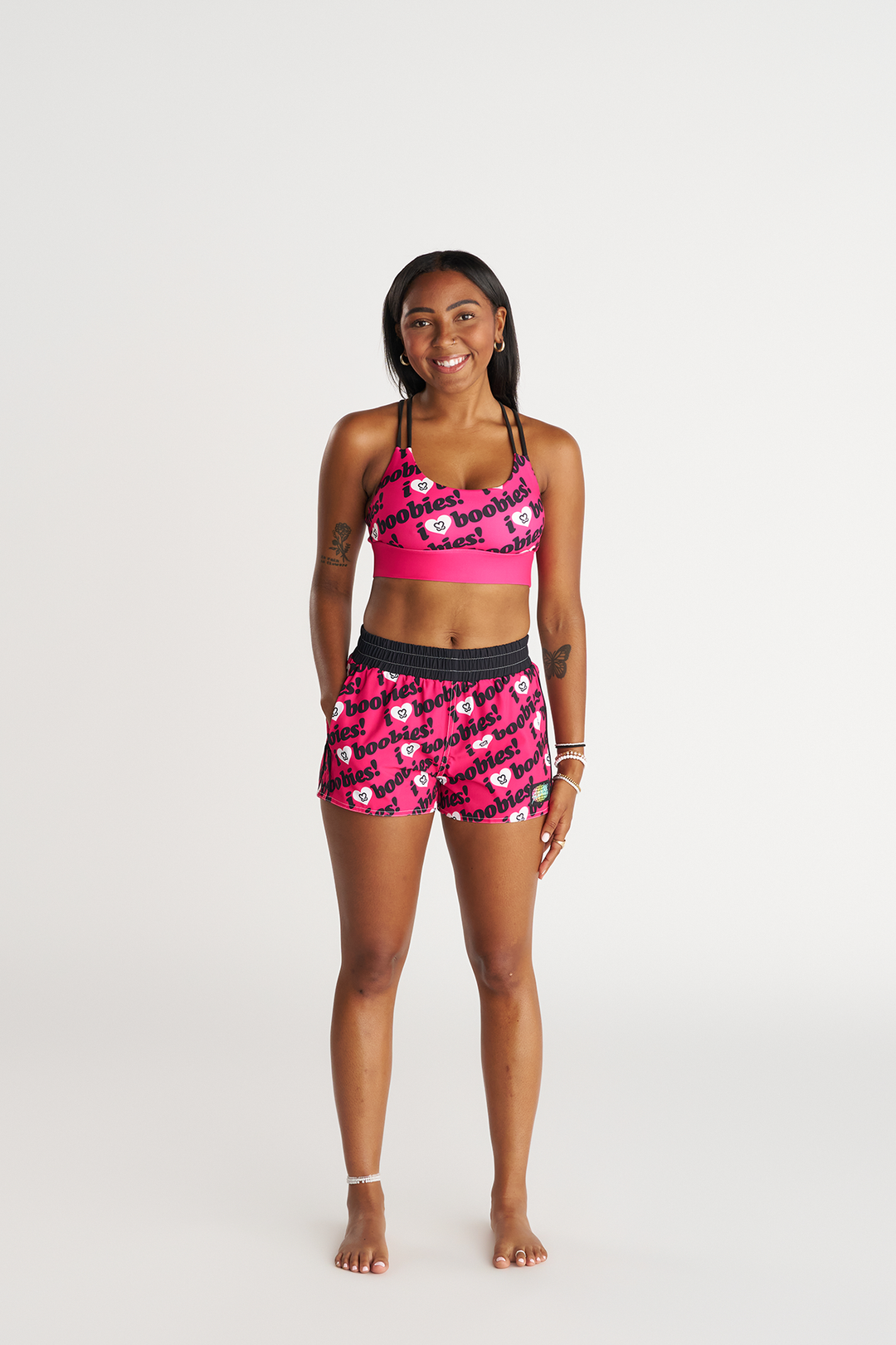 Keep a Breast (Pink) Women's Shorts w/ Liner