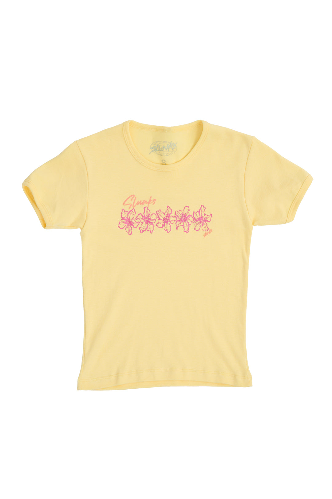 Yellow Floral Baby Tee